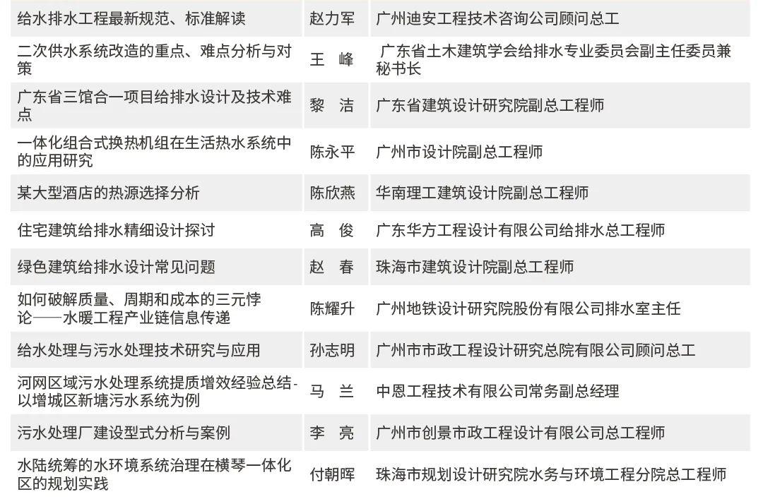 第五屆廣東省給排水設(shè)計師大會